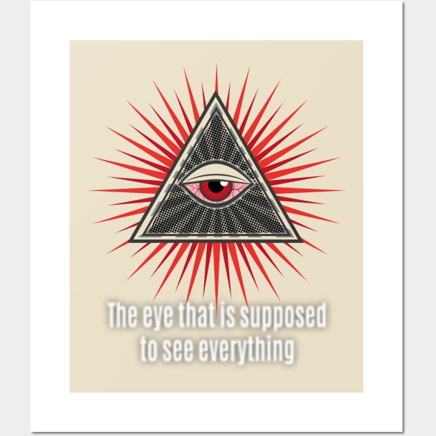 Stoned Illuminati eye Wall Art by WickedAngel